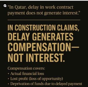 Read more about the article In Qatar, delay in work contract payment does not generate interest.